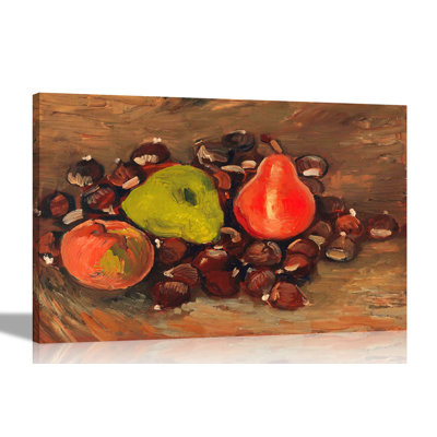Still Life with Fruits by Vincent Van Gogh - 1 Piece Wrapped Canvas Painting