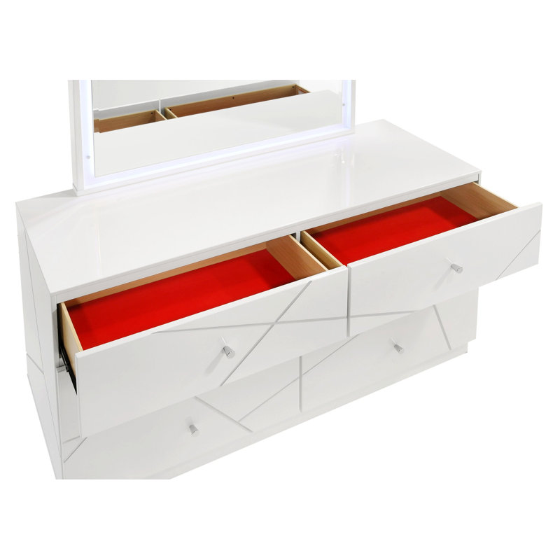Commode avec tiroirs pour chambre à coucher moderne
