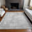 Premium Machine Washable Prisco Silver Rug-346482222