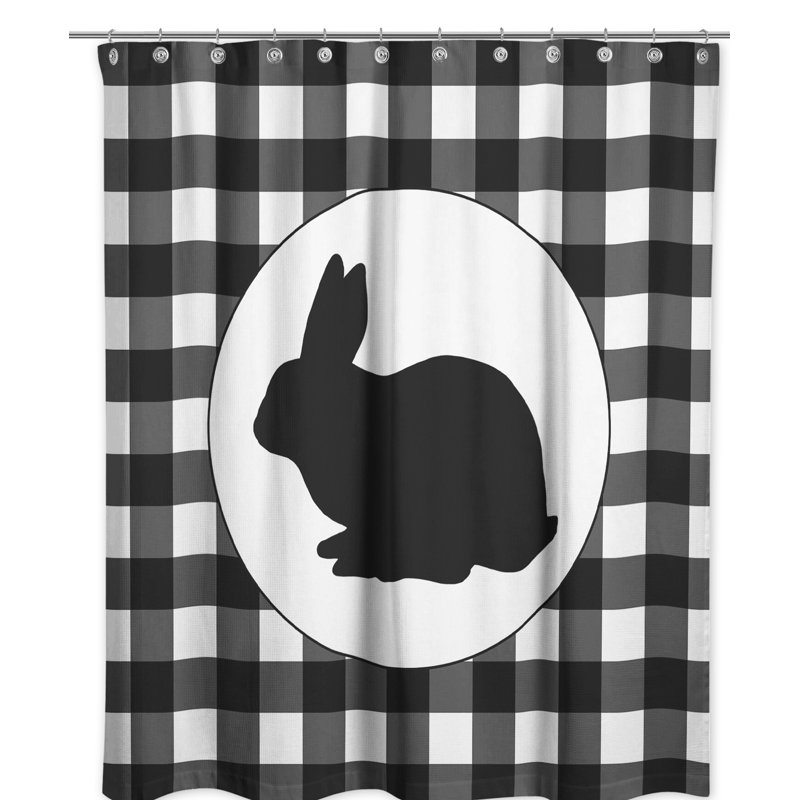 Rideau de douche simple buffalo check Salters
