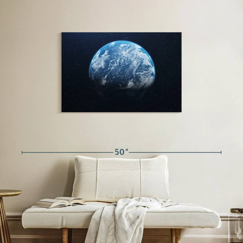 Oberle Earth From Space, 24" H x 36" W