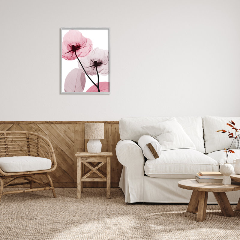 "Stupell Industries Pink Poppy Flowers", art mural sur toile par Albert Koetsier, H 30 po x l 24 po x P 1,5 po