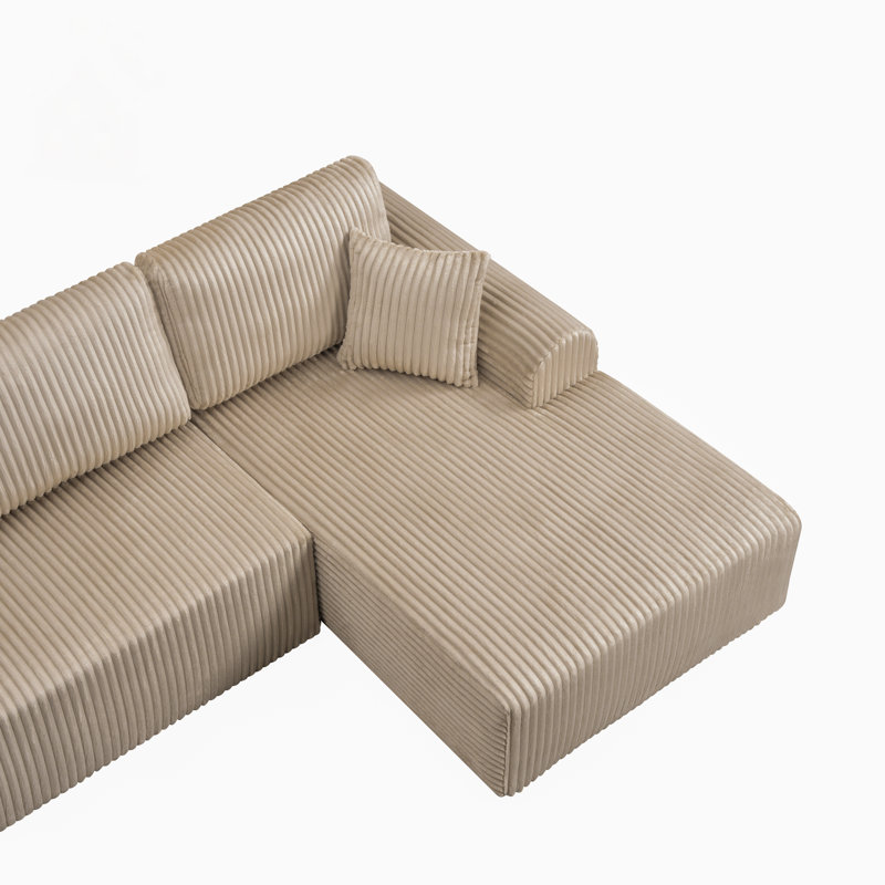 Canapé modulaire 109 avec méridienne en L 109 Cloud, Chameau