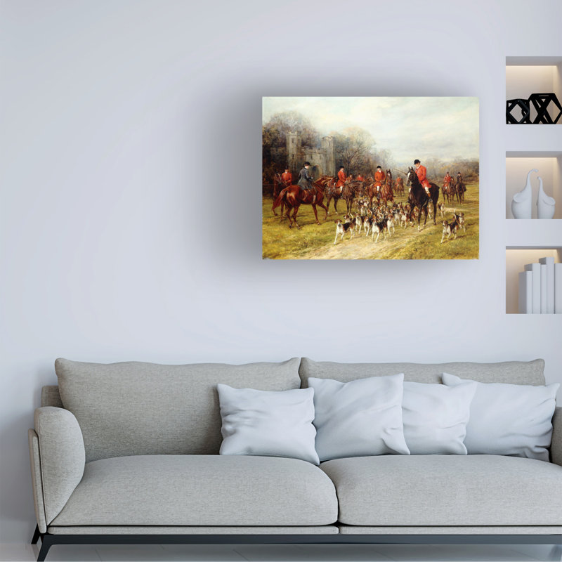 Heywood Hardy, la rencontre, art sur toile, H 14 po x l 19 po