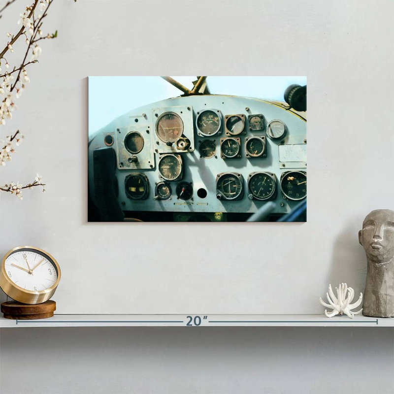 Mehar Helicopter Control Panel, 8" H x 12" W