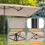 Parasol de terrasse 11x7Ft Double Face-875607737