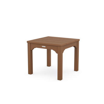 Chinoiserie Square Plastic Outdoor Side Table