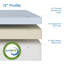 Matelas en mousse viscoélastique gélifiée 12 po-1472234654