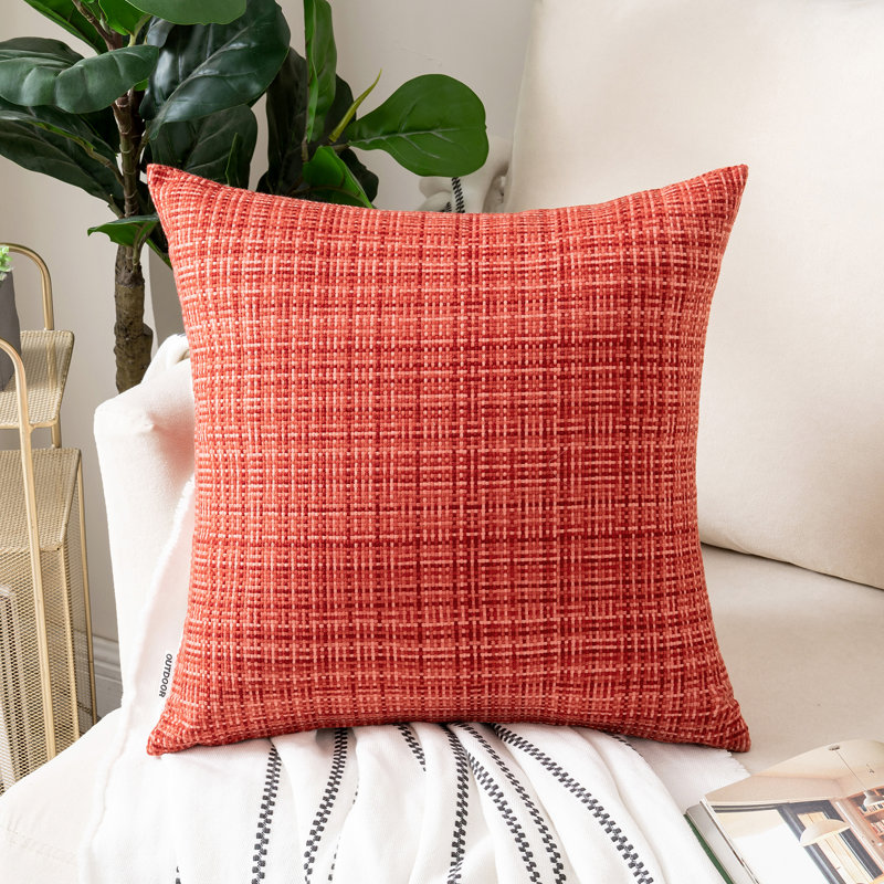 Housses de coussin d'extérieur imperméables, Orange, 18 po x 18 po