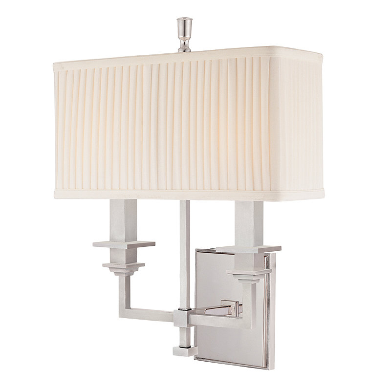 Berwick 2 - Light Armed Sconce, Polished Nickel