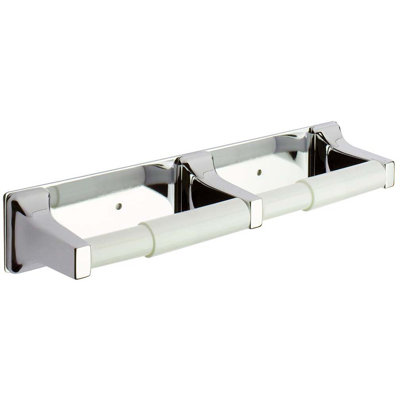 Sunrise Twin Paper Holder - Polished Chrome
