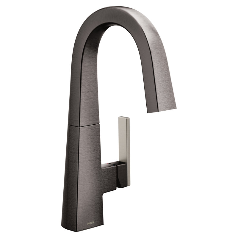 Robinet de bar Nio, Noir métallique