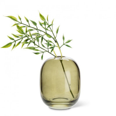 Vase en mousse vert moyen