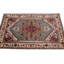 Tapis oriental beige / bleu / rouge en laine / coton 5 pi 11 po x 9 pi Oriental