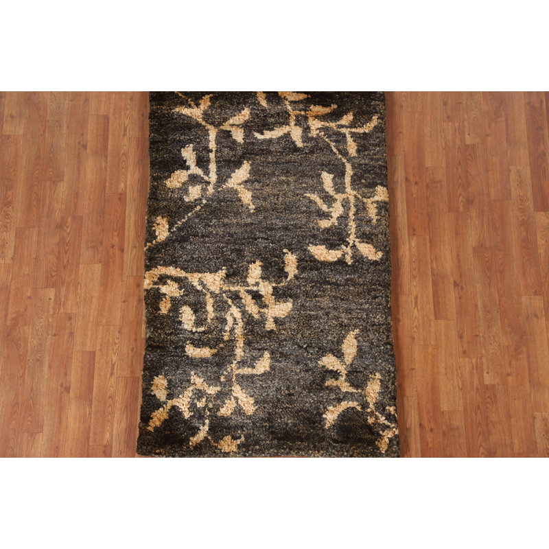 Tapis abstrait noué à la main 3 x 5