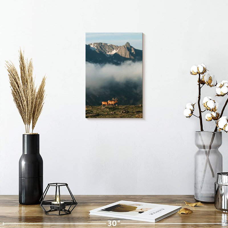 Alvord Rocky Mountain National Park Elks, 12" H x 8" W