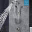 Ensemble de douche mural avec douche à main (valve non incluse)