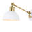 Cimarron Iron Plug-in Swing Arm Sconce with USB Charging Port-67638427