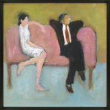 The Pink Couch Painting by Simon Schneiderman