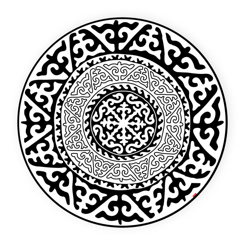 Bynoe Non-Slip Indoor Doormat, Round 136cm