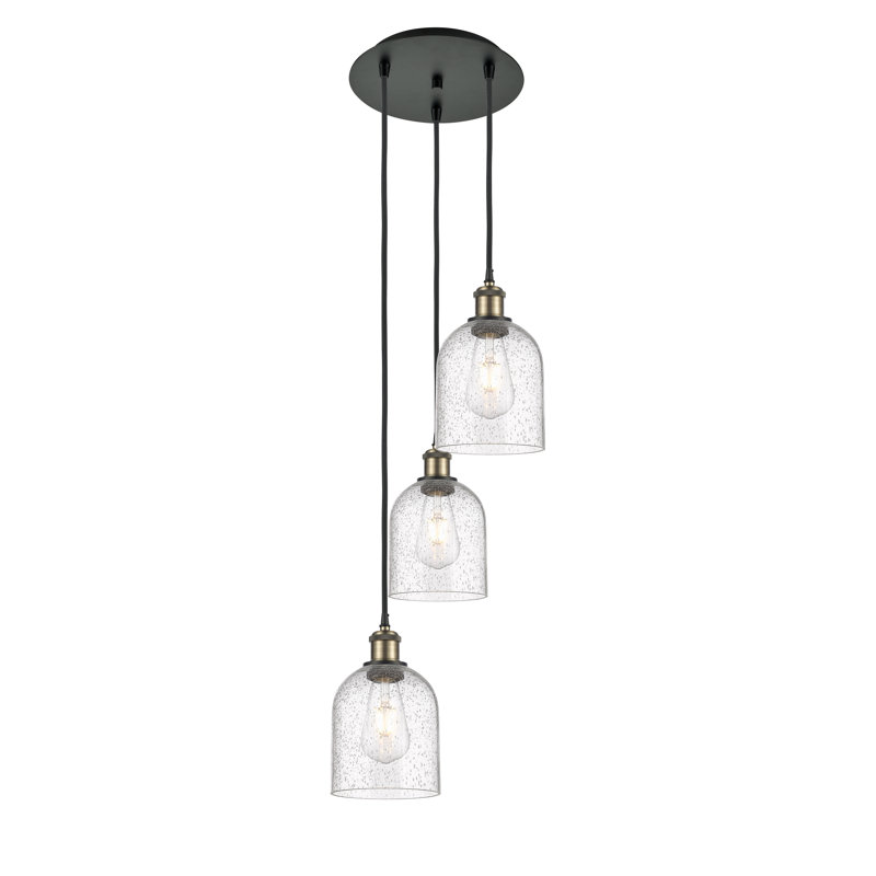 Odaniel 3 - Light Cluster Pendant, Seedy, Black Antique Brass