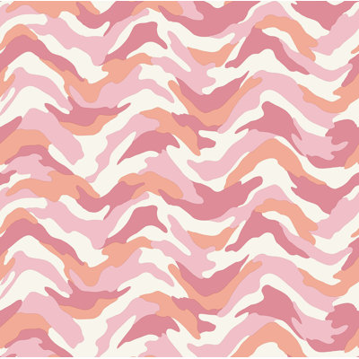 Rouleau de papier peint L 33 pi x l 20,5 po Kaiser Camo Wave