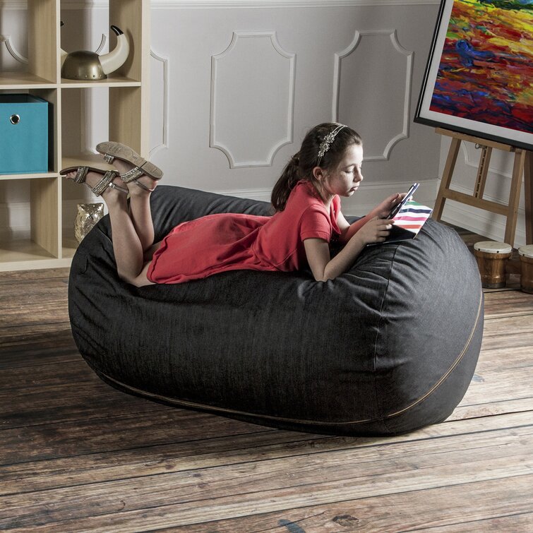 Jaxx 6' Cocoon Large Bean Bag Chair in Camel | NFM