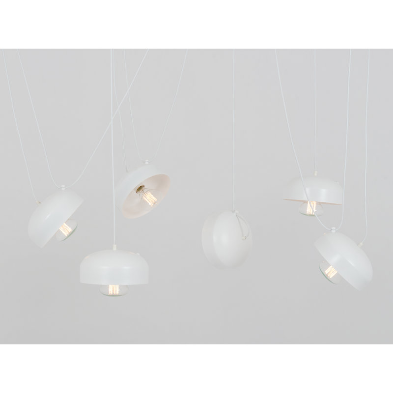 Allan 6 - Light Unique/Statement Pendant, White