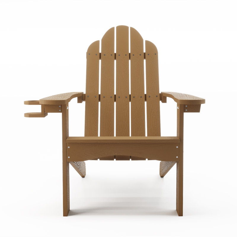 Chaise Adirondack en plastique Bickford, Brun
