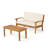 Peyton Love Seat + Coffee Table-1863501424