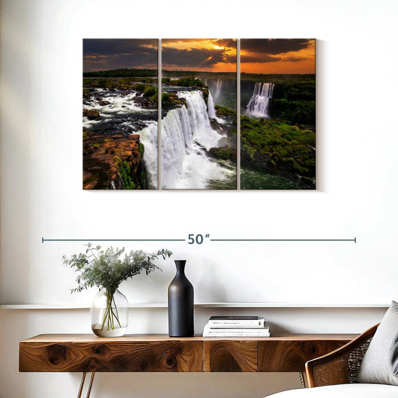 Alvord Sunset At Iguazu Falls, 28" H x 45" W