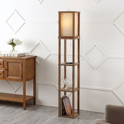 Fannett 63.5" Column USB Floor Lamp