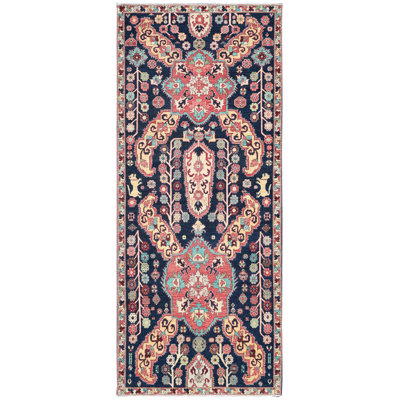 Mazar One-of-a-Kind Runner 5'2" X 11'9" New Age Runner Area Rug Blue