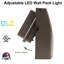 Luminaire mural réglable à DEL avec photocellule réglable 120-277 V 140LM / W-106955768
