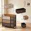 Multi-Coloured 3-Tier Chest of Drawers, 7 Foldable Fabric Drawer Bedroom Dresser, Multi-Room Clothes Storage Unit for Bedroom & Living Room