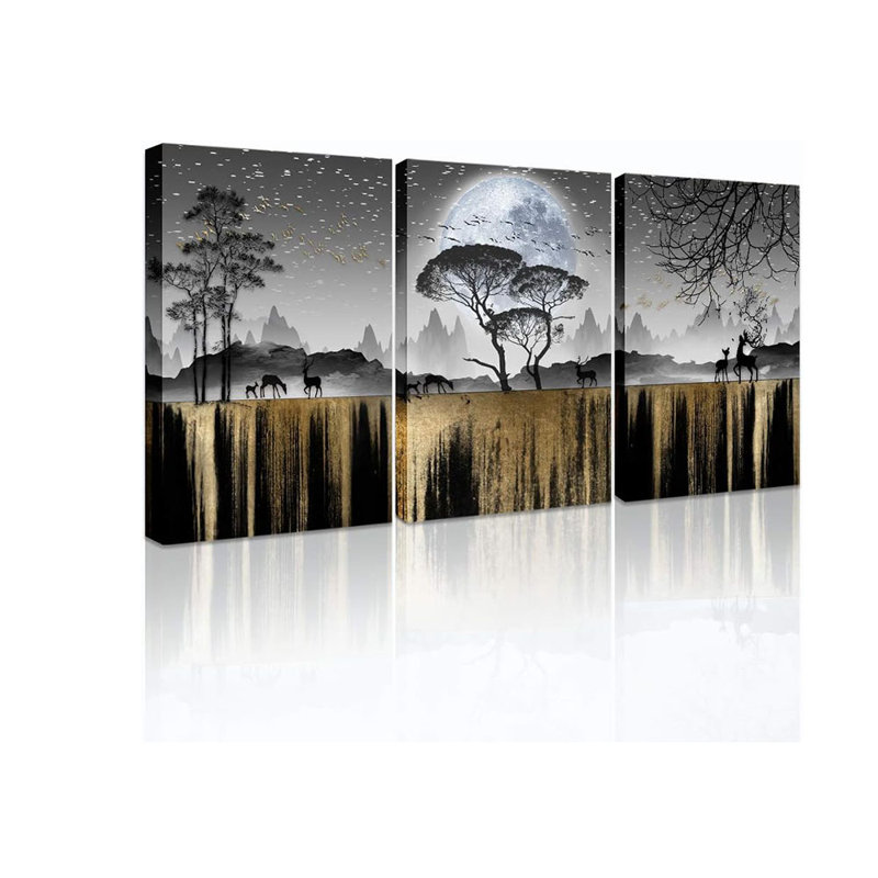 3 Piece Wrapped Canvas Print