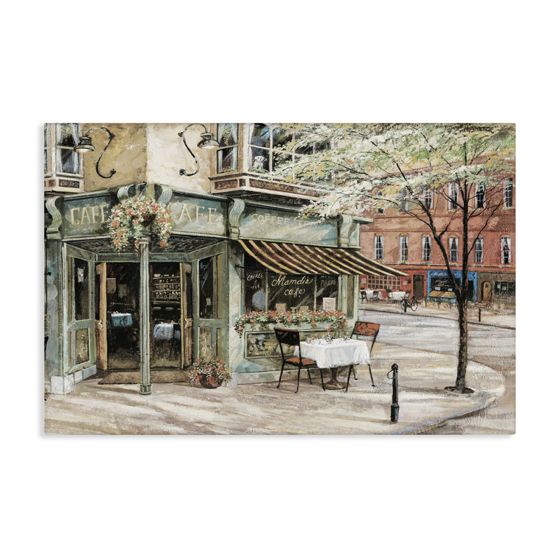  Art mural sur toile City Corner Café par Ruane Manning, H 16 po x l 24 po