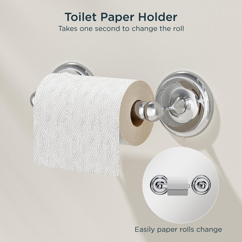 3 - Piece Bathroom Hardware Set, Chrome
