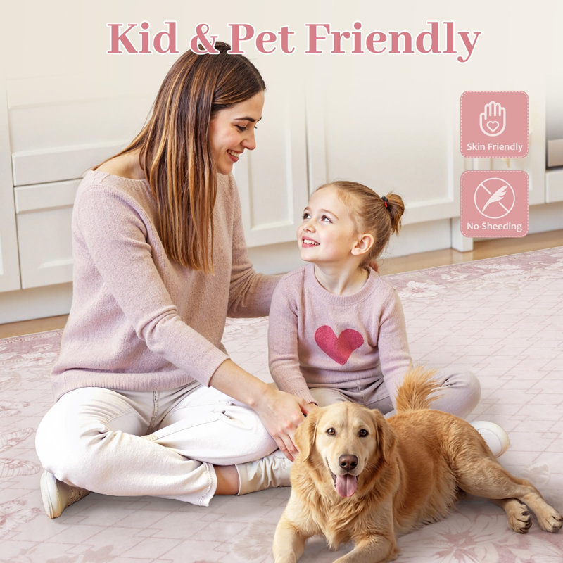 Washable Area Rugs for Living Room Non Slip Rug Butterfly Farmhouse Floor Carpets, Runner 2' x 6'