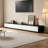 Simple Modern Rectangular White Wooden TV Stand