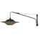 Vienna Plug-In Adjustable Swing Arm Wall Lamp In Matte Black Extendable Arm Rattan Shade