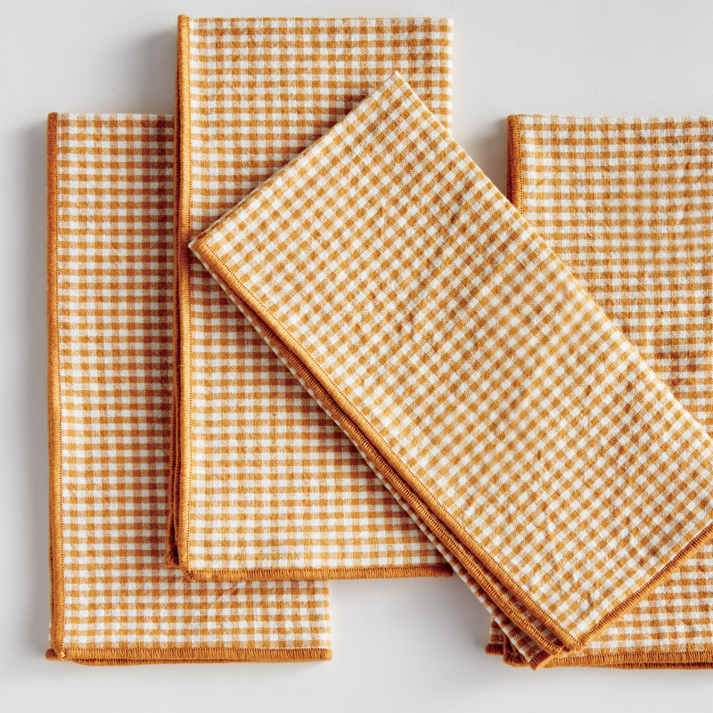 Serviettes de table Nigel Sidney, À damier