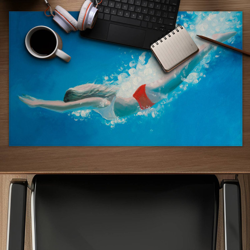Diving jump - 14.00"x24.25" Desk mat