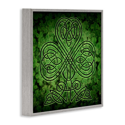" Green Celtic Shamrock Knot "