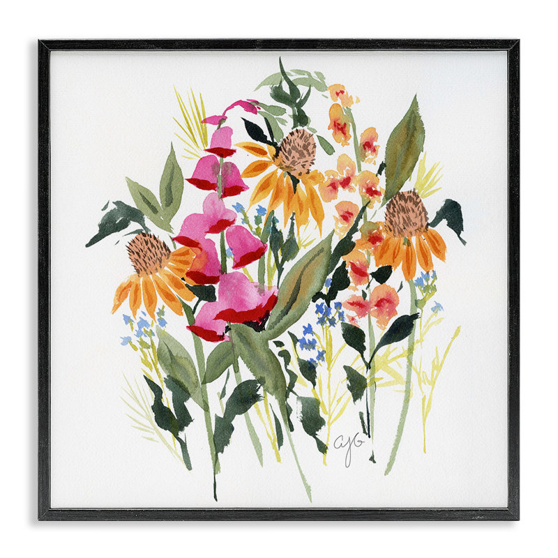 Giclée abstraite et variée par Alexandria Gilbert Kincaid, H 12 po x l 12 po, Giclée encadrée noir minuit