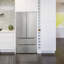 Cosmo 36 in. Lumin Collection 22.5 cu. ft. Counter Depth French Door Refrigerator with Recessed Handles in Stainless Steel