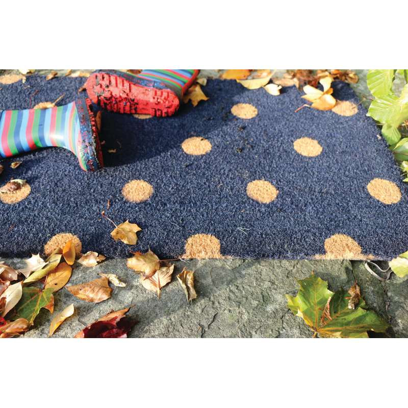 Peron Non-Slip Polka Dots Indoor / Outdoor Doormat