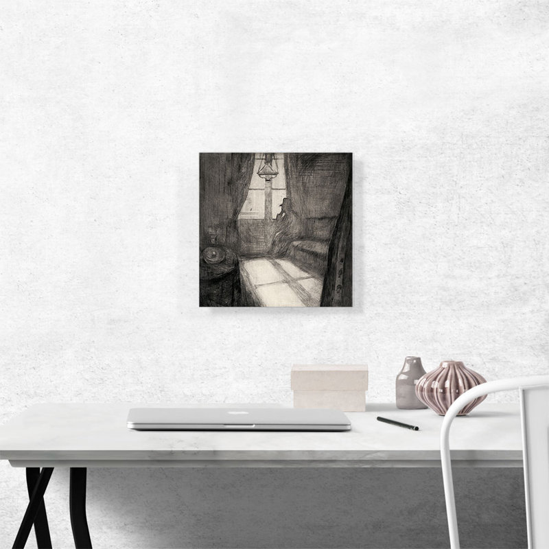 «Moonlight, Night in Saint Cloud 1895» par Edvard Munch, reproduction d'art sur toile tendue, H 12 po x l 12 po x P 1,5 po