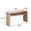Console 59 po de style rustique moderne, vestibule étroit avec rangement et perles décoratives pour une utilisation polyvalente