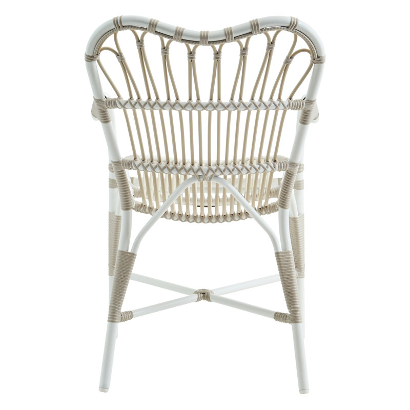 Margret Outdoor Dining Armchair, Dove White